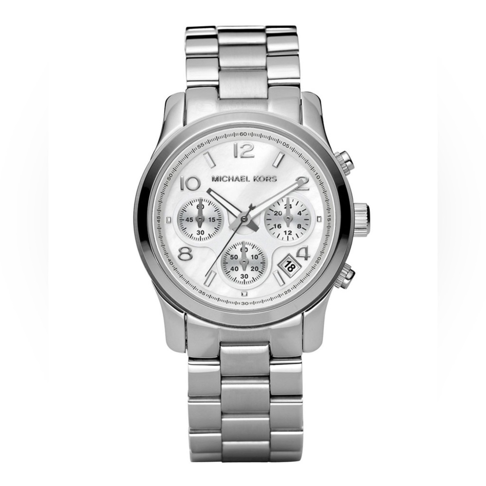Michael Kors MK5076 Runway Silver Chronograph Watch